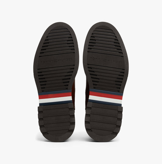 Tommy Hilfiger HILFIGER COMFORT Mens Chelsea Boots Winter Cognac