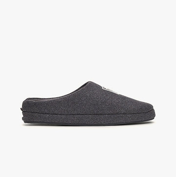 Tommy Hilfiger FLAG WARM FELT HOUSE Mens Mule Slippers Dark Ash