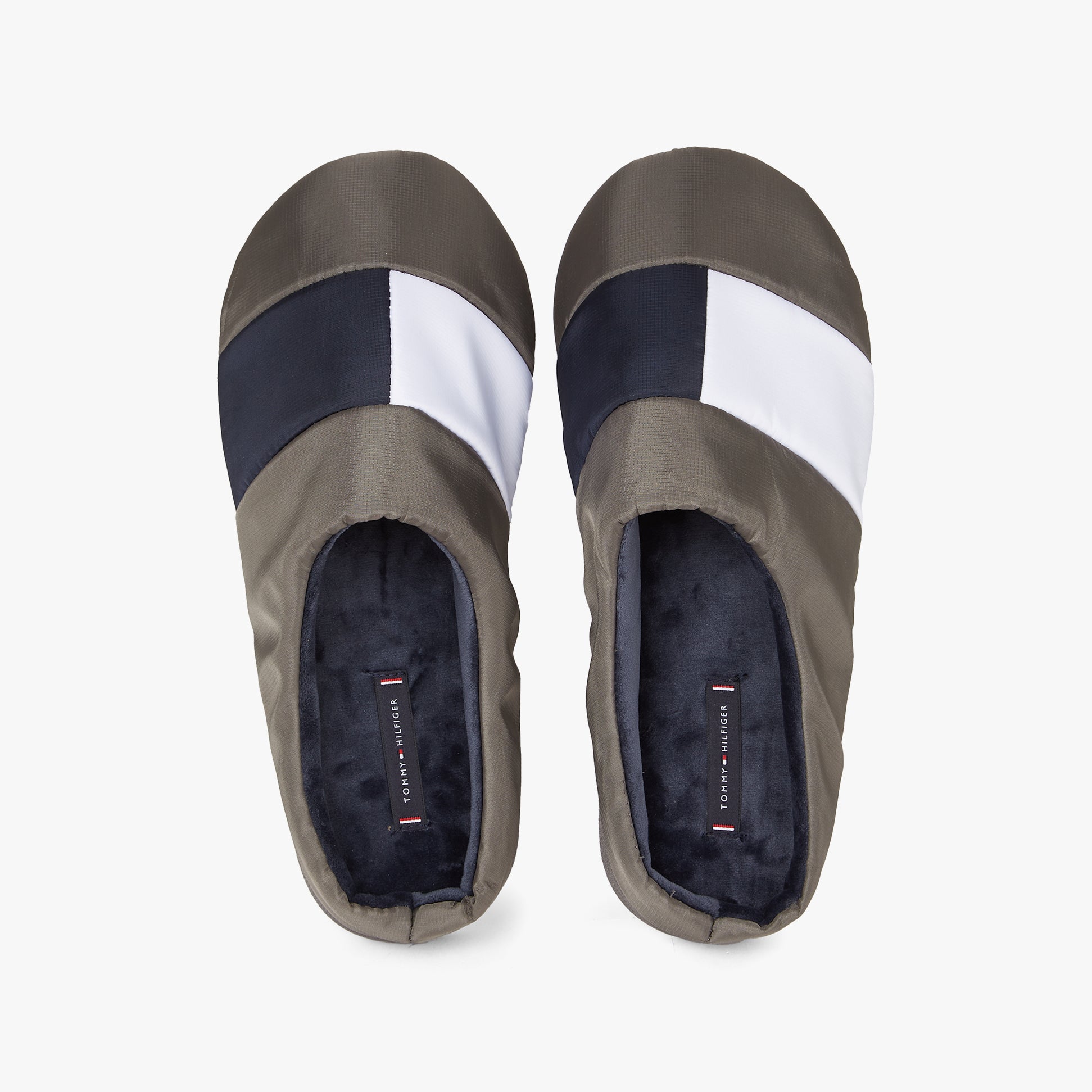 Tommy Hilfiger NYLON FLAG Mens Loafers Shady Stone