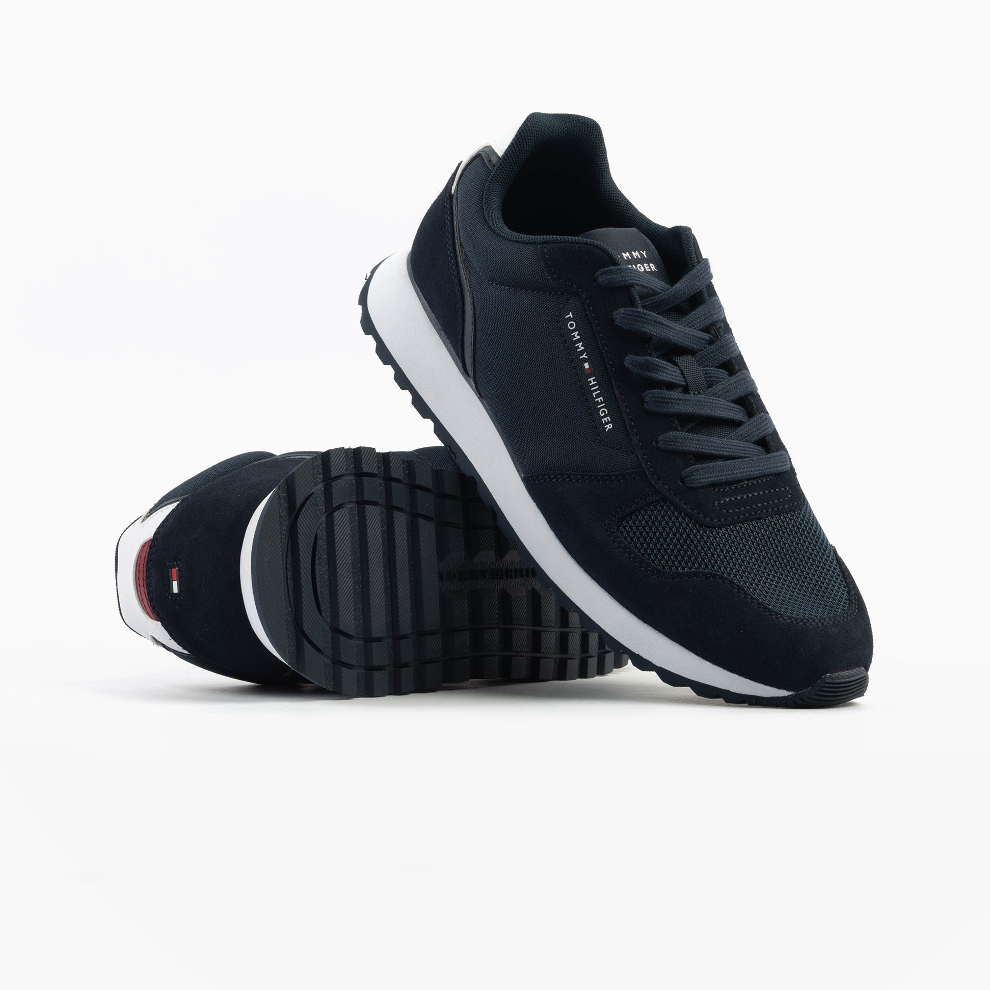 Tommy Hilfiger ESSENTIAL MIXED TEXTURE Mens Trainers Desert Sky