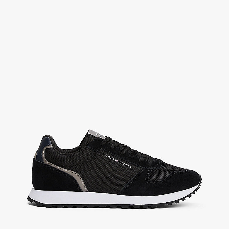 Tommy Hilfiger SUEDE LOGO Mens Trainers Black