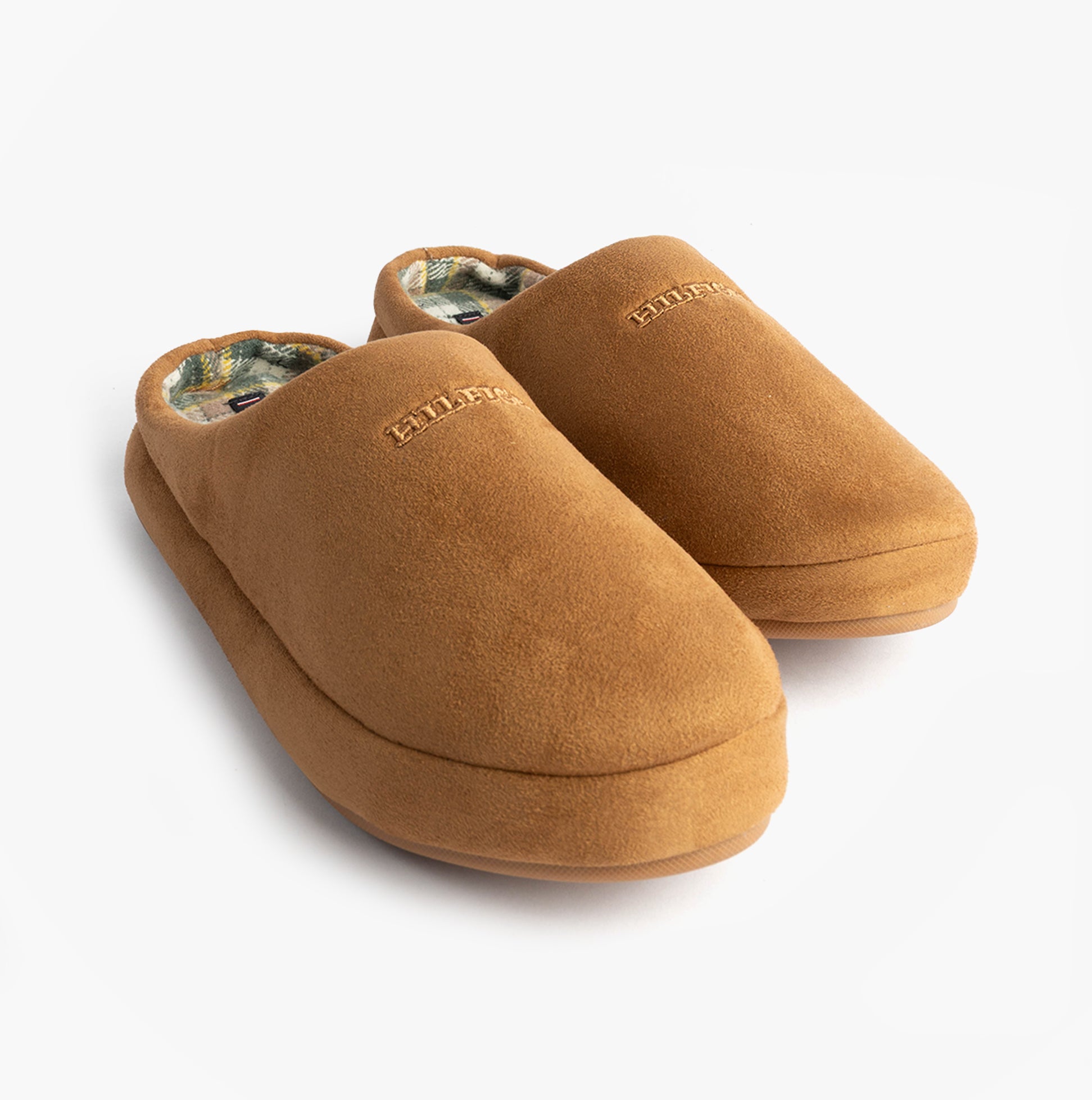 Tommy Hilfiger HILFIGER M SDE CHECK Mens House Slippers Desert Khaki