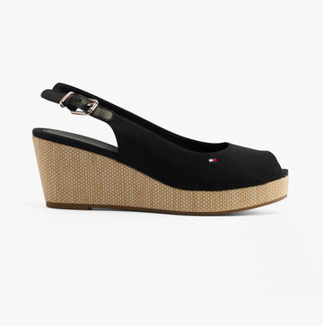 Tommy Hilfiger ICONIC ELBA SLING Womens Espadrilles Black