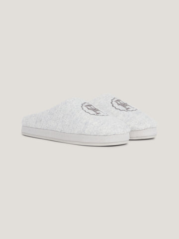 Tommy Hilfiger EMBLEM FELT  Womens Slippers Grey Whisper