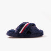 Tommy Hilfiger FUR CROSS STRAP HOME  Womens Slippers Space Blue
