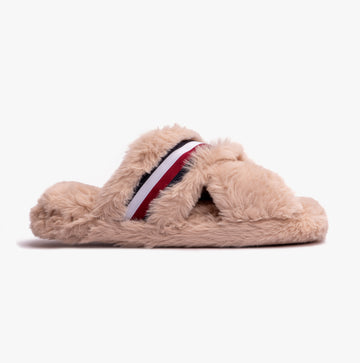 Tommy Hilfiger FUR CROSS STRAP HOME  Womens Slippers Merino