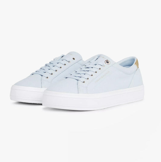 Tommy Hilfiger ESSENTIAL CANVAS Womens Sneakers Breezy Blue
