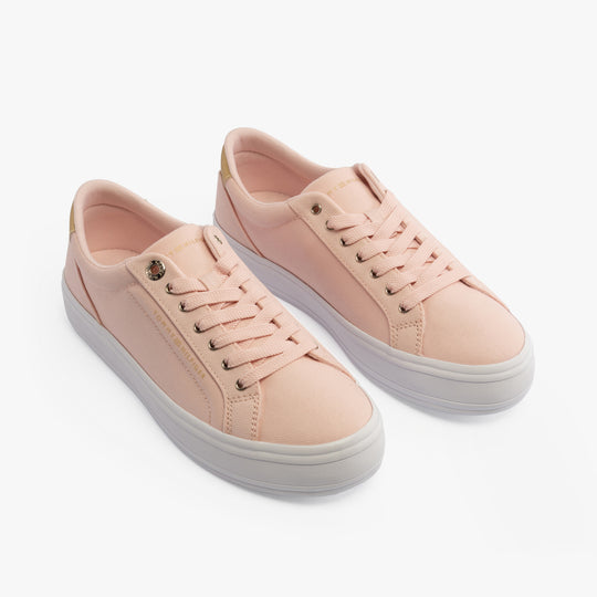 Tommy Hilfiger ESSENTIAL CANVAS Womens Sneakers Whimsy Pink