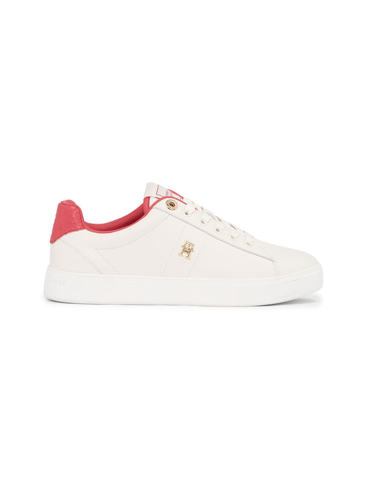 Tommy Hilfiger ELEVATED ESSENTIAL Womens Trainers Ancient White/Heritage Pink