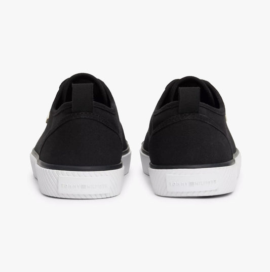 Tommy Hilfiger CANVAS SNEAKER Womens Sneakers Black