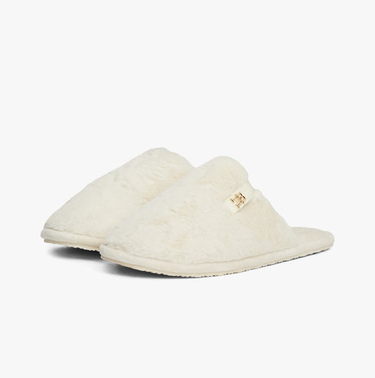 Tommy Hilfiger COMFORT HOME SLIP Womens Mule Slippers Ancient White