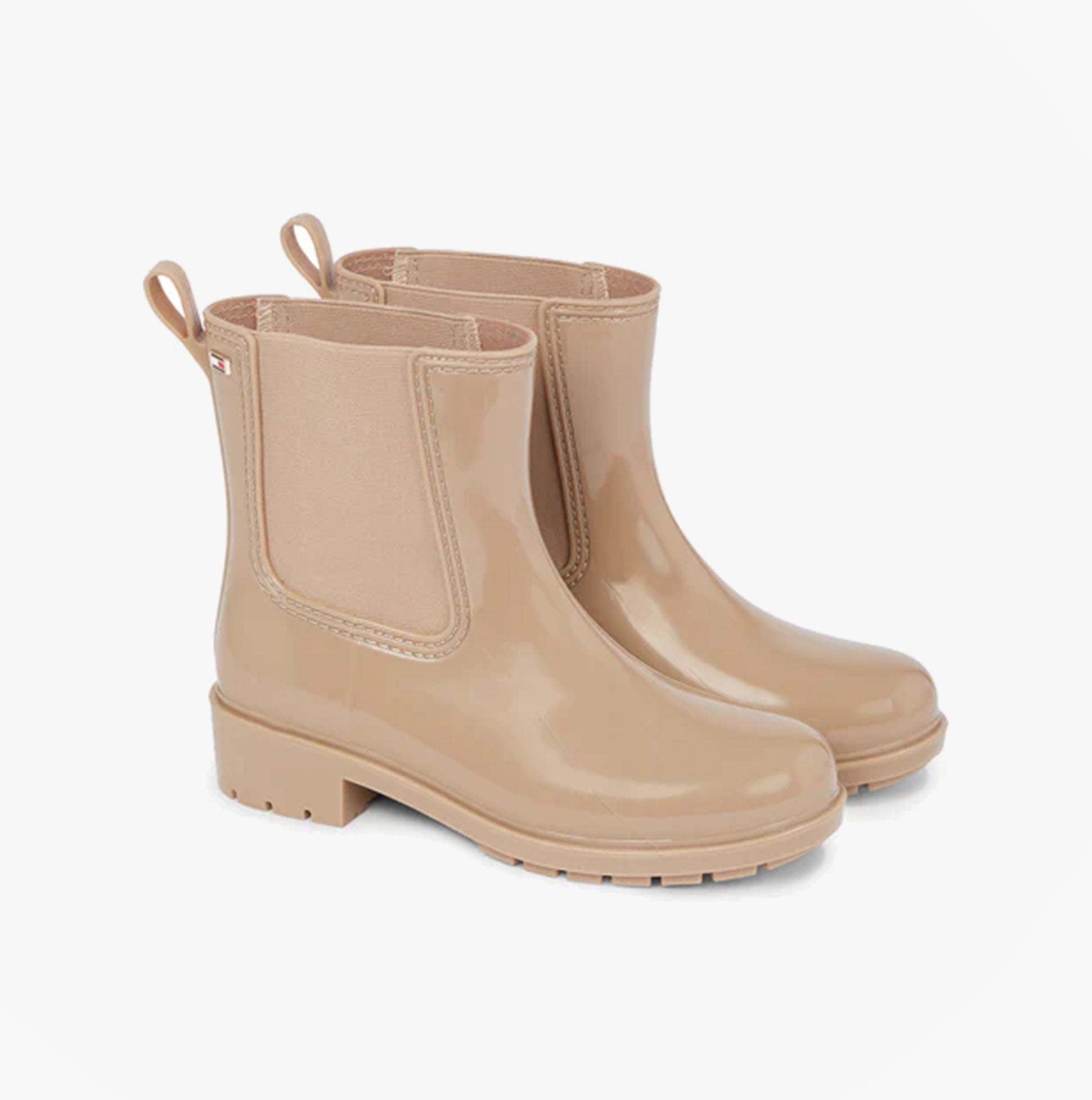 Tommy Hilfiger FLAG Womens Rainboots Beige