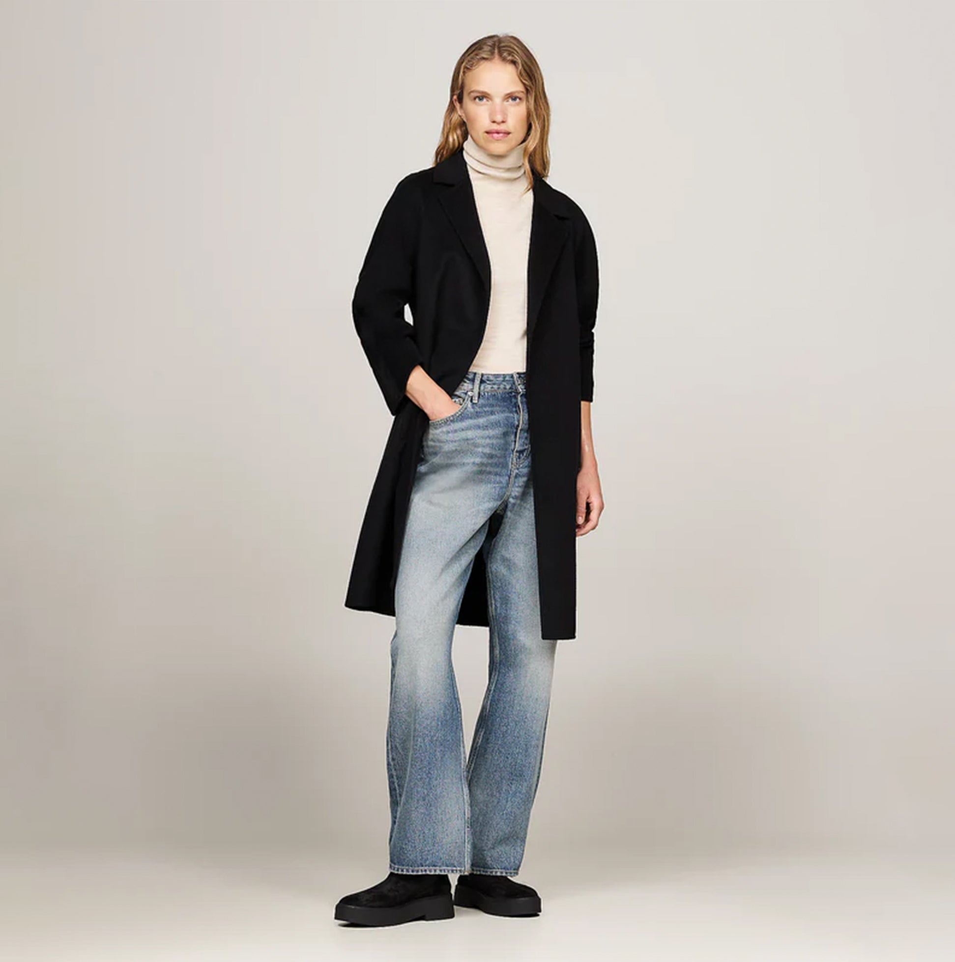 Tommy Hilfiger MINIMAL SUEDE Womens Chelsea Boots Black