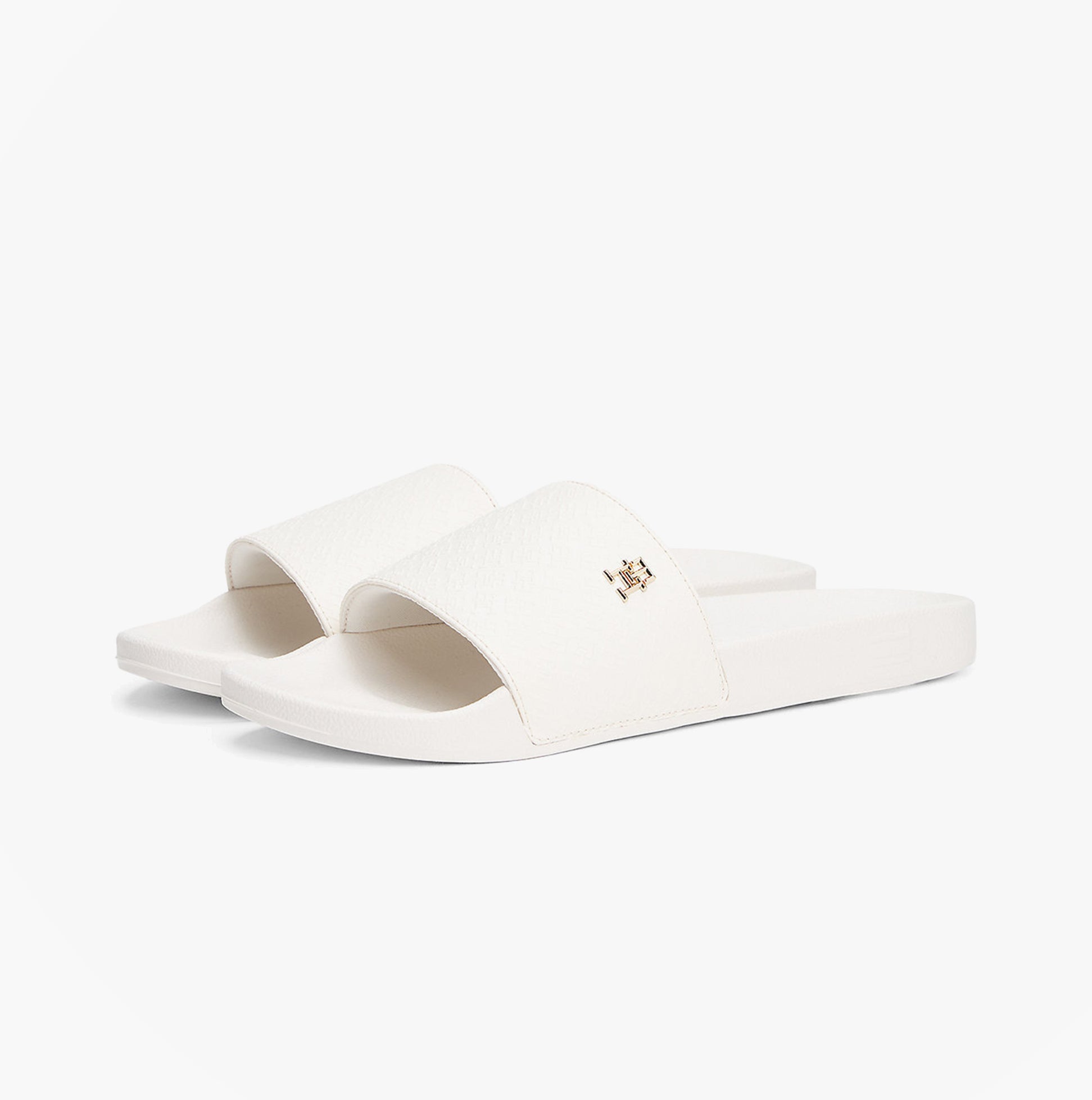 Tommy Hilfiger MONOGRAM POOLSIDE Womens Sliders White