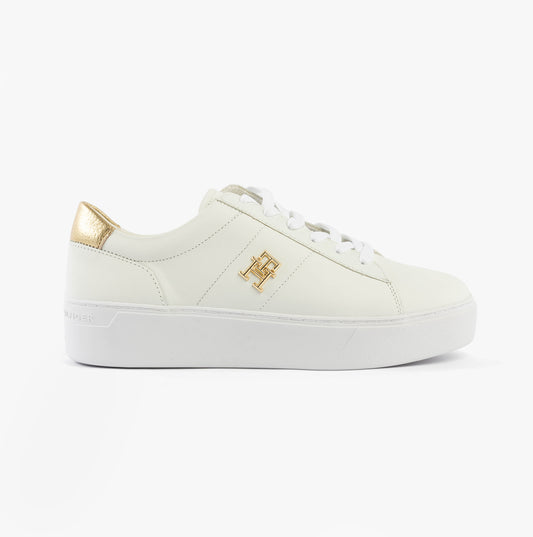 Tommy Hilfiger PLATFORM COURT Womens Trainers White