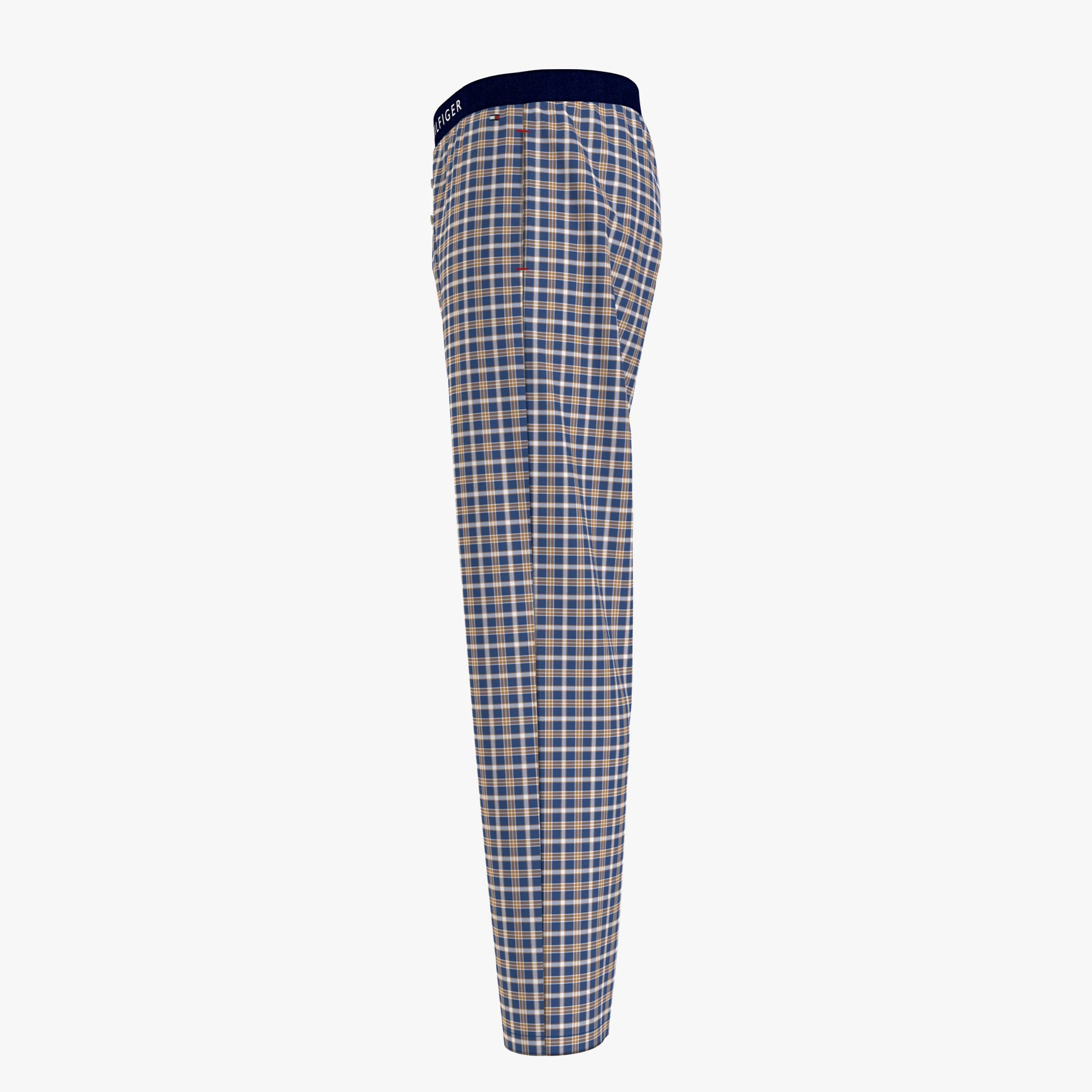 Tommy Hilfiger TH ORIGINAL WOVEN PRINT Mens Lounge Trousers Julot Check Deep Indigo
