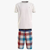 Tommy Hilfiger SHORT WOVEN Mens Pyjamas Set Ancient White/Xl Gingham