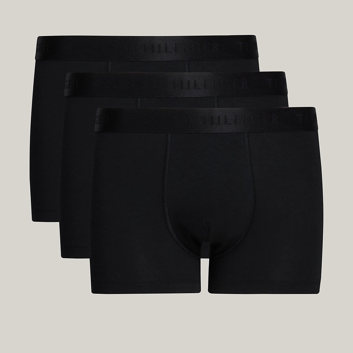 Tommy Hilfiger EVERYDAY LUXE Mens  3 -Pack Trunks Black