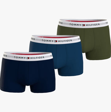Tommy Hilfiger 3 Pack Mens Underwear Dsrt Sky/ Dp Indigo/ Putting Green