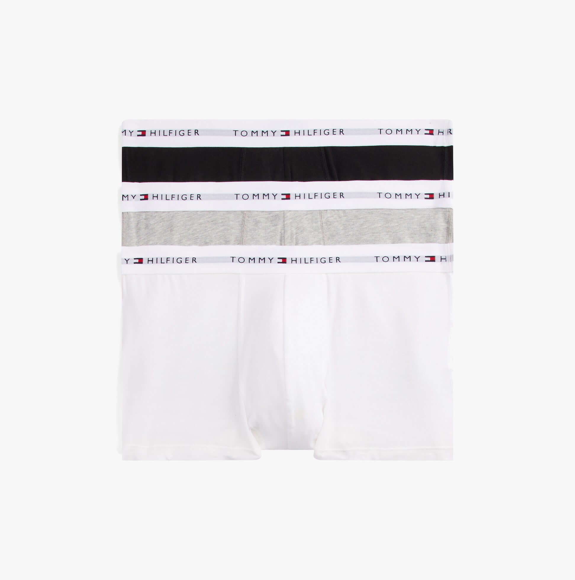 Tommy Hilfiger Mens 3 Pack Logo Waistband Trunks Multi