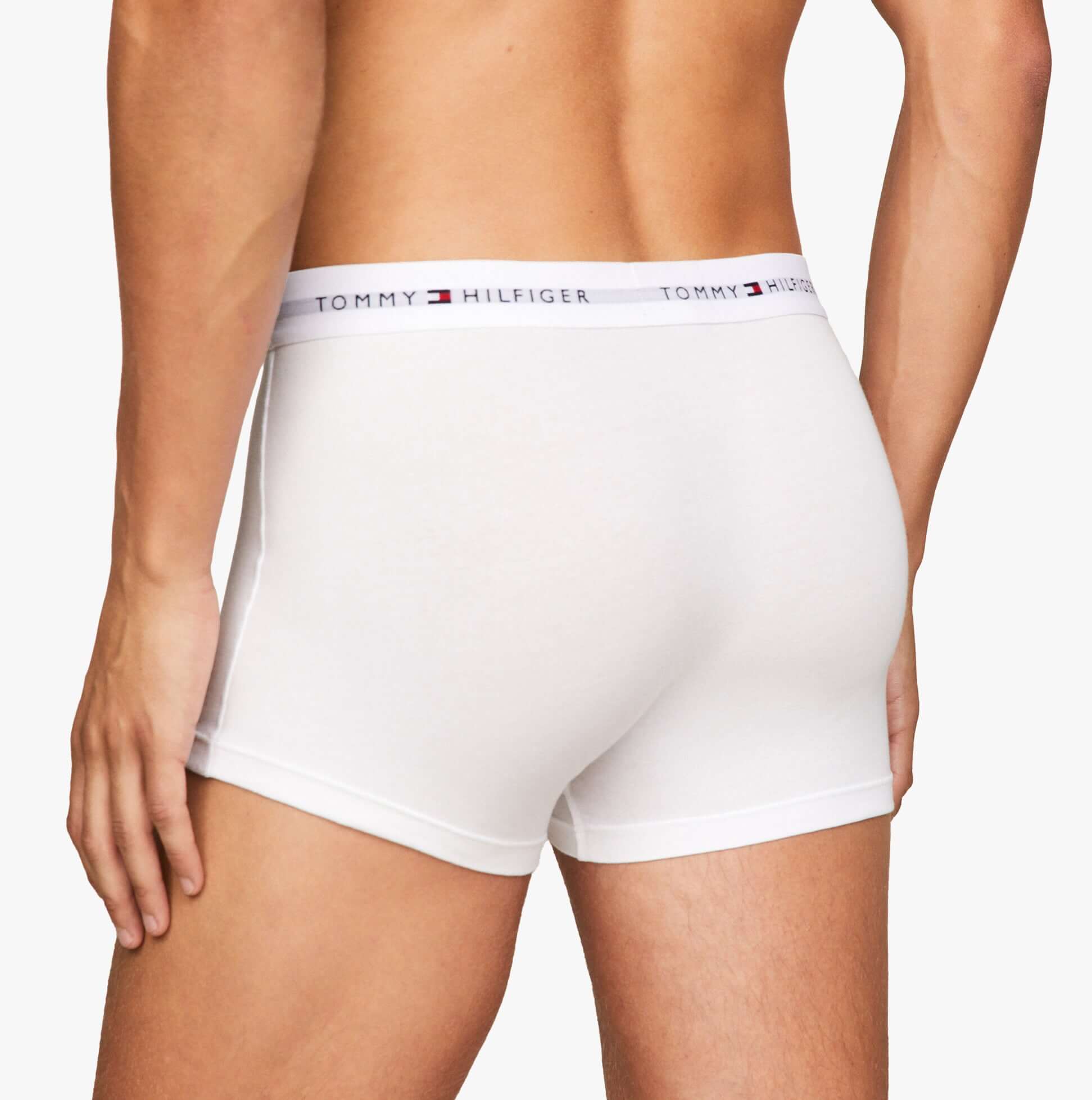Tommy Hilfiger Mens 3 Pack Logo Waistband Trunks Multi