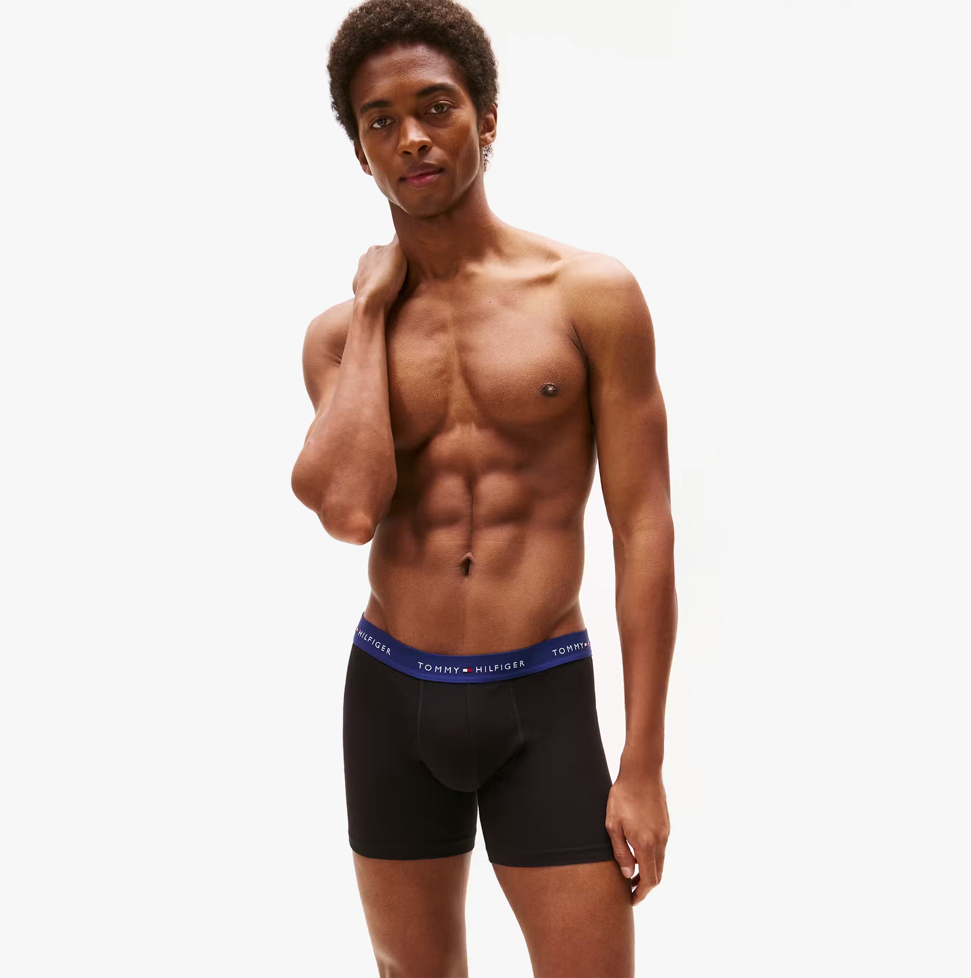 Tommy Hilfiger BOXER BRIEF 3 Pack Mens Cotton Stretch Black
