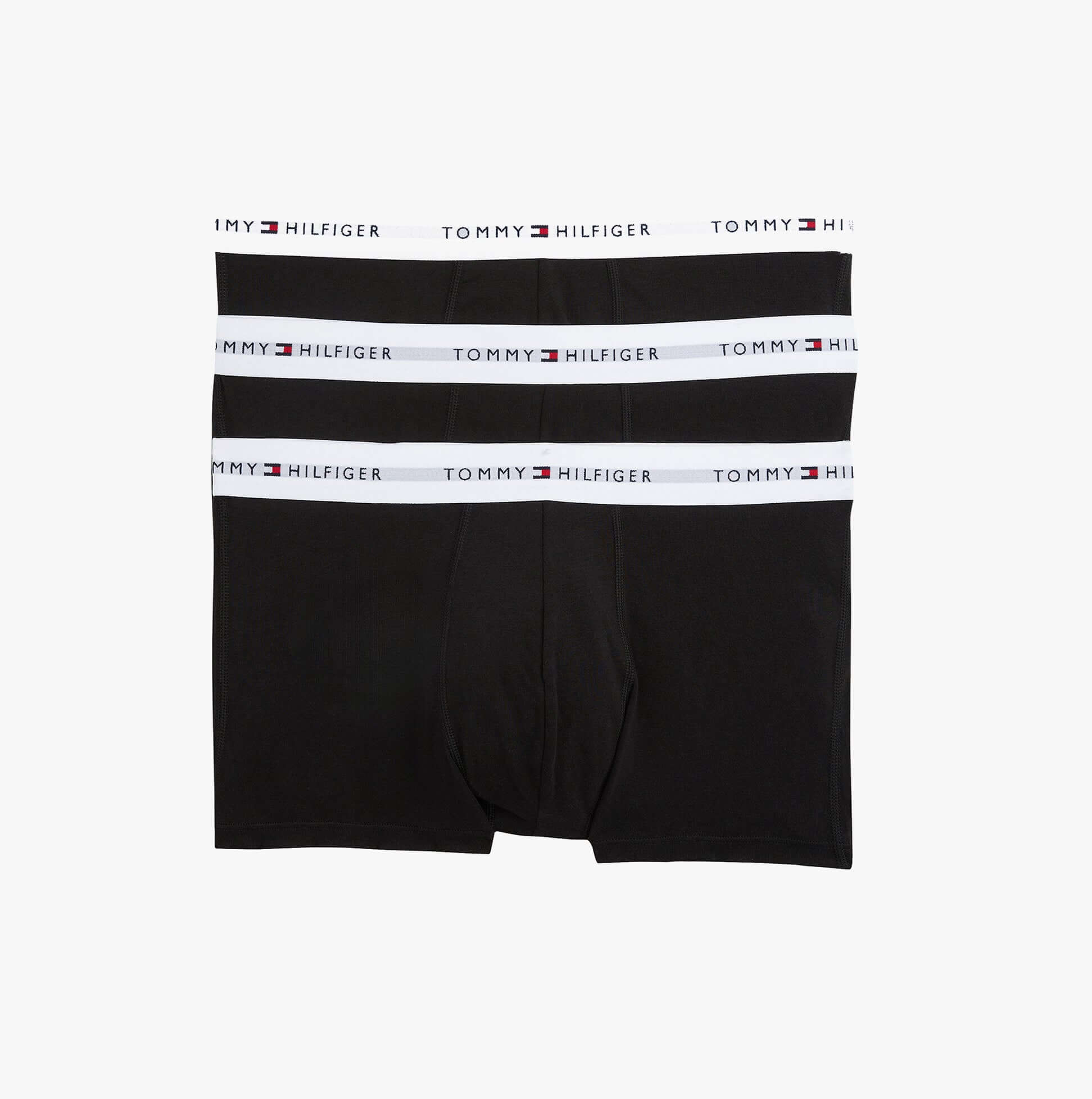 Tommy Hilfiger Mens 3 Pack Trunks Black