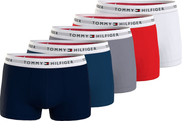 Tommy Hilfiger 5 Pack Mens Underwear D Sky/Dp Ind/A Silver/ Frwks/White