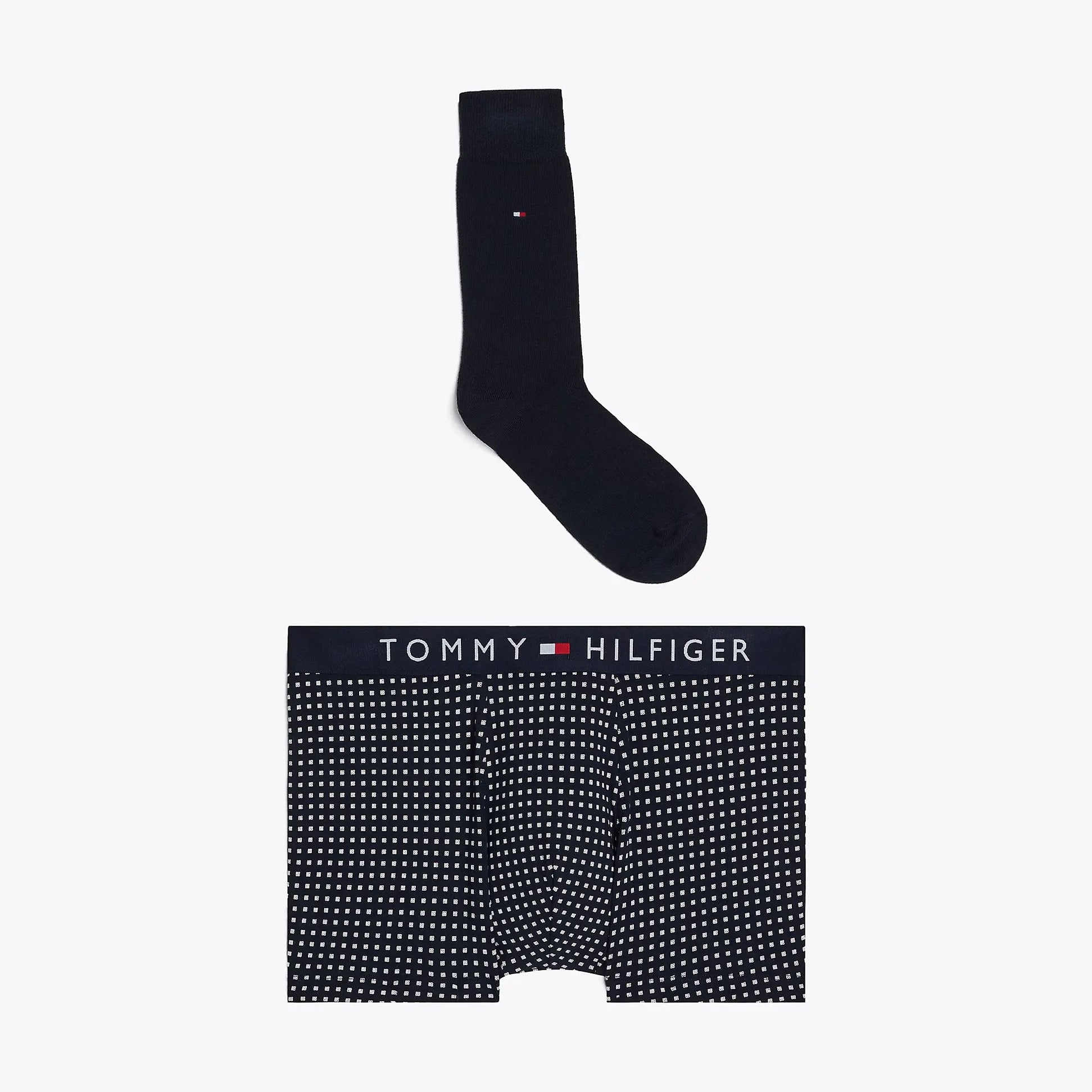 Tommy Hilfiger ORIGINAL Mens Trunk & Sock Gift Set Navy