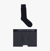 Tommy Hilfiger ORIGINAL Mens Trunk & Sock Gift Set Micro Foulard/Desert Sky