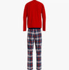 Tommy Hilfiger TH ORIGINAL Mens Flannel Pyjama Gift Set Primary Red/Tommy Tartan