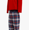 Tommy Hilfiger TH ORIGINAL Mens Flannel Pyjama Gift Set Primary Red/Tommy Tartan