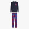 Tommy Hilfiger TH ORIGINAL Mens Pyjamas & Slippers  Gift Set Desert Sky/TH Holiday Check
