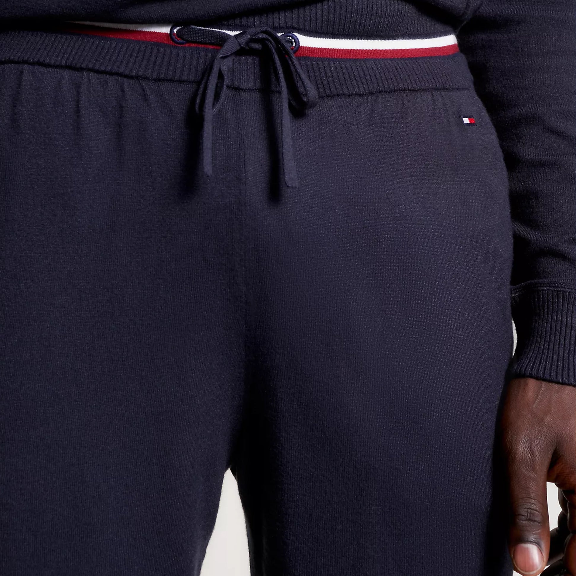Tommy Hilfiger GLOBAL STRIPE Mens Cuffed Joggers Desert Sky