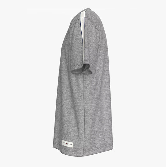 Tommy Hilfiger TEE LOGO Mens Light Grey Ht