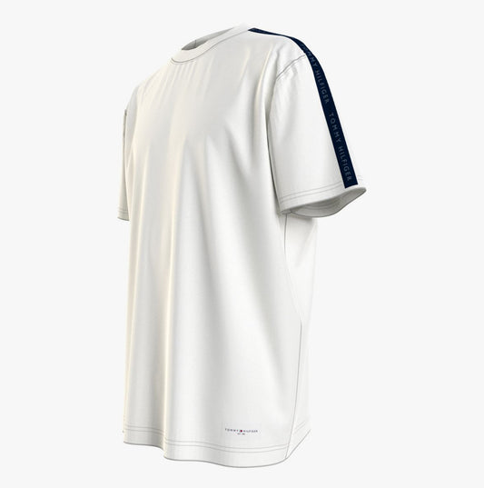Tommy Hilfiger TH ESTABLISHED Mens T-Shirt Ecru
