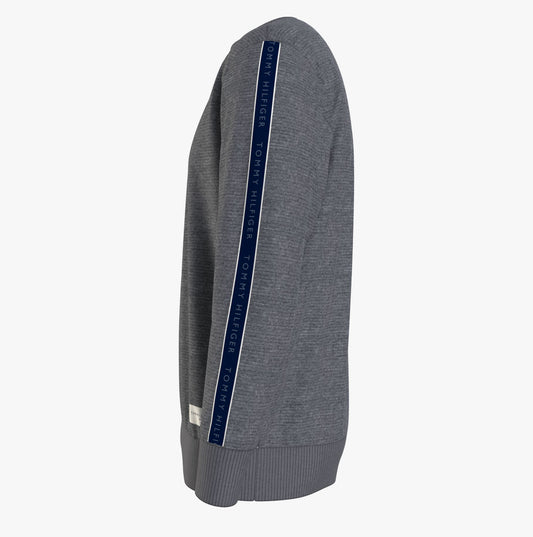 Tommy Hilfiger TH ESTABLISHED Mens Lounge Sweatshirt Dark Grey Ht