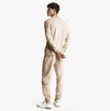 Tommy Hilfiger TH ESTABLISHED Mens Velour Lounge Sweatshirt Cashmere Creme