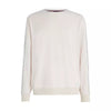 Tommy Hilfiger TH ESTABLISHED Mens Velour Lounge Sweatshirt Cashmere Creme