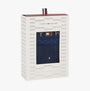 Tommy Hilfiger TRUNK PRINT & SOCK SET GOLD Mens Multicoloured gift boxed front view showcasing packaging design.