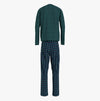 Tommy Hilfiger FLANNEL Mens Long-Sleeve Pyjama Set Deep Spruce/TH Woven Check