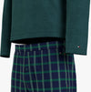 Tommy Hilfiger FLANNEL Mens Long-Sleeve Pyjama Set Deep Spruce/TH Woven Check
