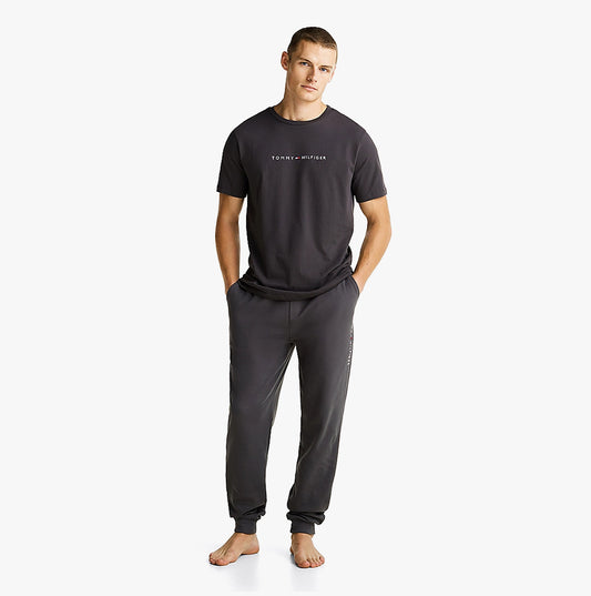Tommy Hilfiger ORIGINAL LOGO Mens T Shirt Dark Ash