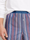 Tommy Hilfiger MONOTYPE Mens Pyjama Set White/Monotype Stripes Indigo