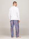 Tommy Hilfiger MONOTYPE Mens Pyjama Set White/Monotype Stripes Indigo