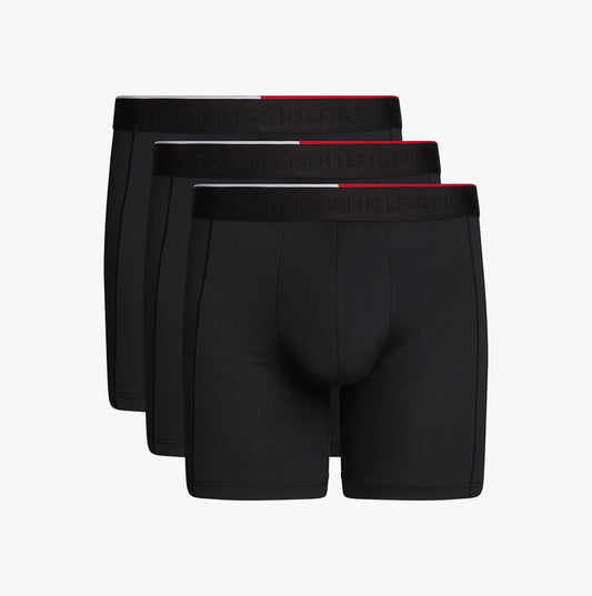 Tommy Hilfiger EVERYDAY MICROFIBRE Mens  3 -Pack Boxer Briefs Black