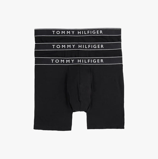 Tommy Hilfiger Tommy Hilfiger Mens  3 Pack Waistband Boxer Brief Black