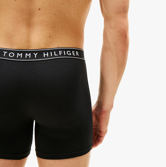 Tommy Hilfiger Tommy Hilfiger Mens  3 Pack Waistband Boxer Brief Black