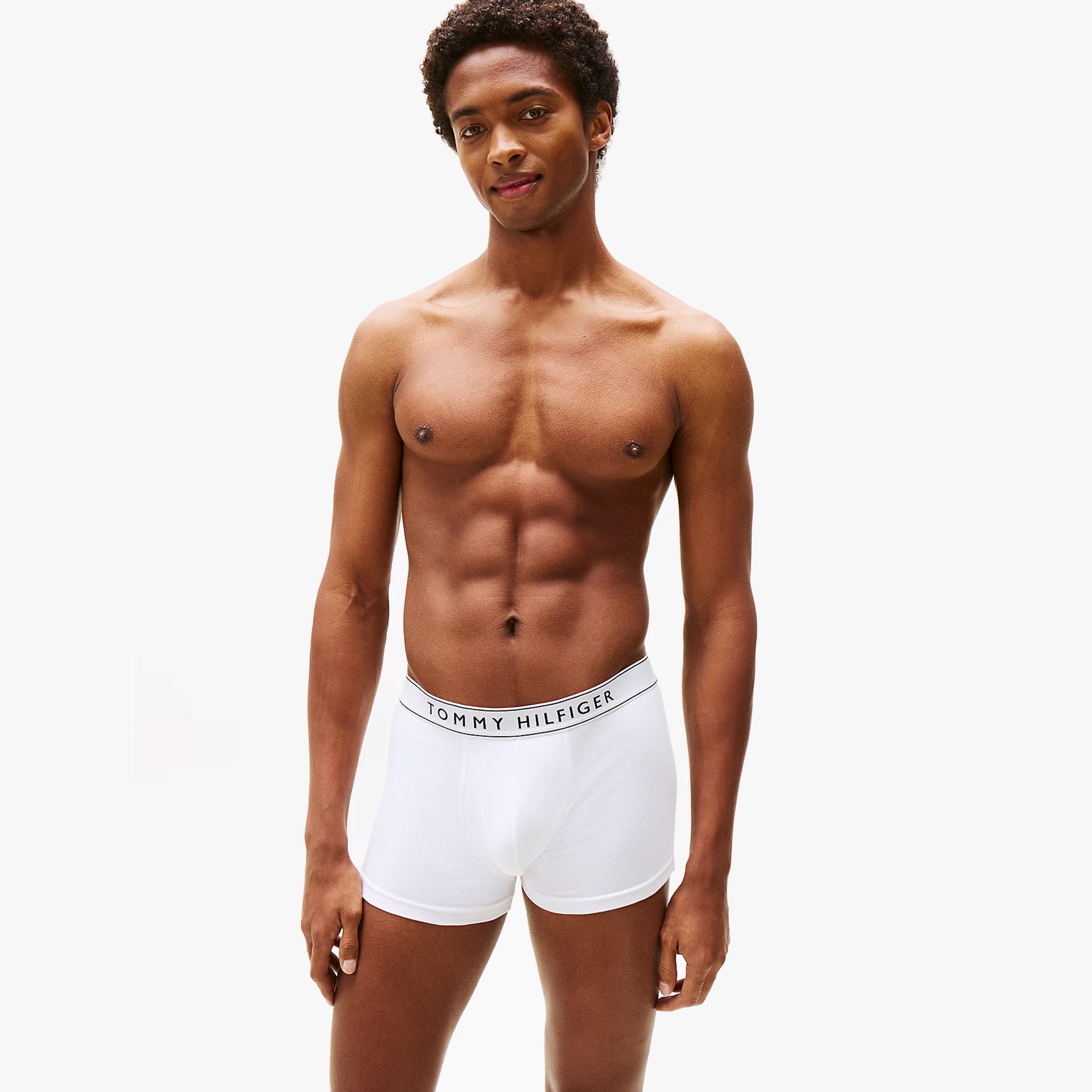 Tommy Hilfiger Mens 3 Pack Logo Waistband Trunks Multi