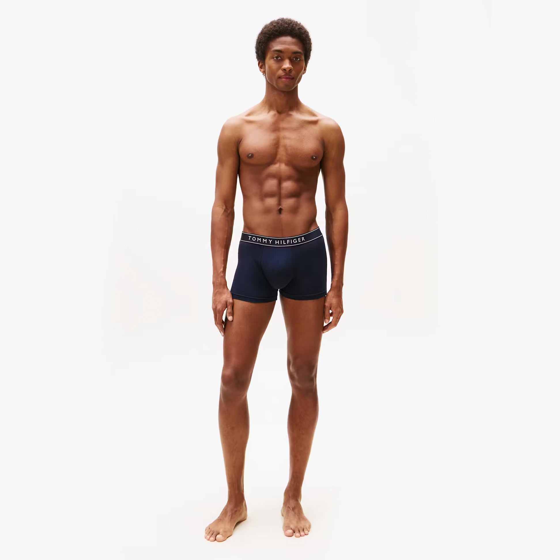 Tommy Hilfiger Mens 3 Pack Logo Waistband Trunks Multi